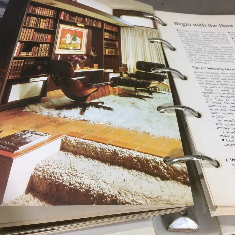 Vintage 1975 Better Homes Gardens Decorating Book Ring Binder Retro 70s Interior